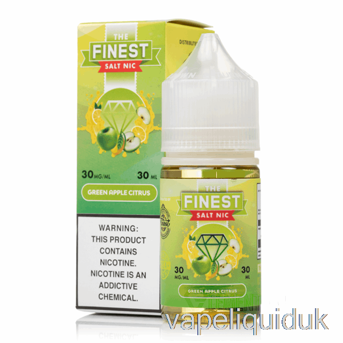 Green Apple Citrus - The Finest Candy Edition Salt Nic - 30mL 50mg Vape Liquid
